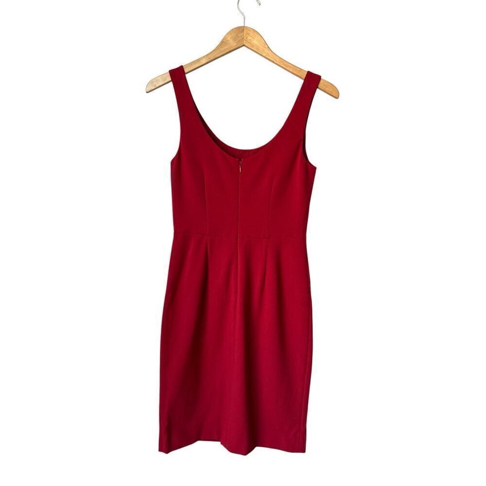 Diane von Furstenberg Red Geovana Sheath Sleeveless Dress Size 2 - Picture 6 of 13